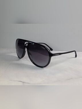 Carrera Black Aviator Sunglasses w/ Case NEW